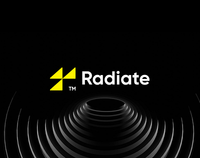 Radiate Logo Design danger logo logo logo design logo designer logo maker logofolio logos minimalist modern radiate radiation logo