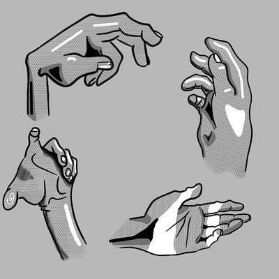 Hand drawn digital art animation illustration