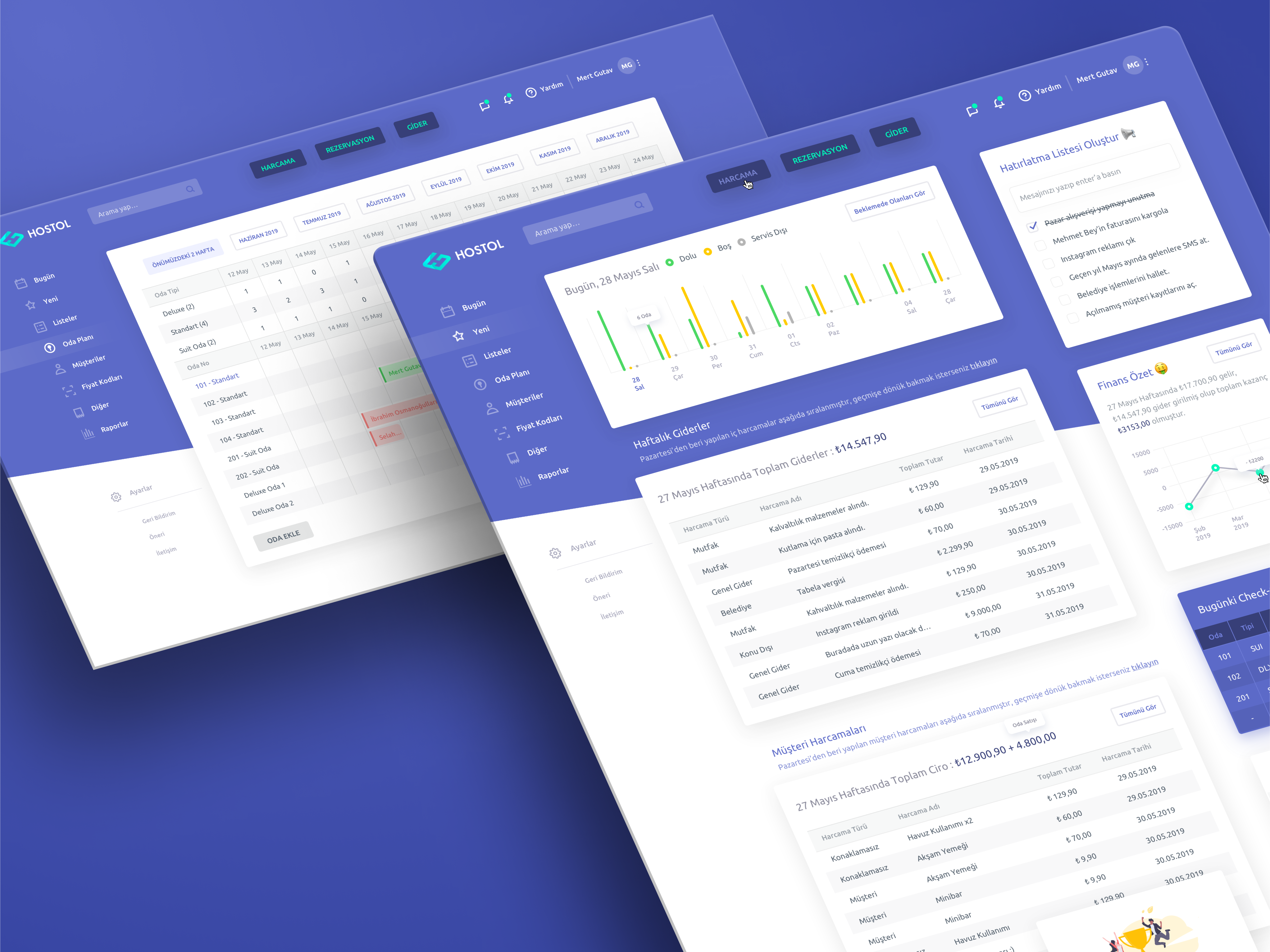 Hostol Boutique Hotel Saas branding clean design graphic design saas ui web