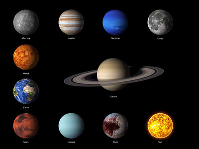 Planets 5K – A Pack of Animated Planets 3d 5k animated animation earth jupiter loop mars mercury moon motion graphics neptune planets pluto saturn solar system sun uranus venus video