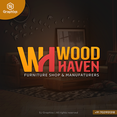 Logo Design for Wood Haven branding custom logo graphic design logo shubham jadiwal