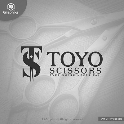 Logo Design for Toyo Scissors branding custom logo logo scissors logo shubham jadiwal visual design