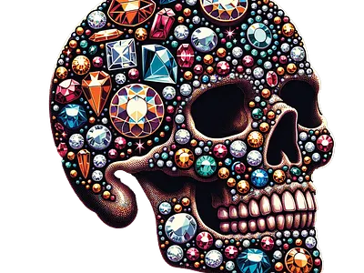 Bejeweled Skull