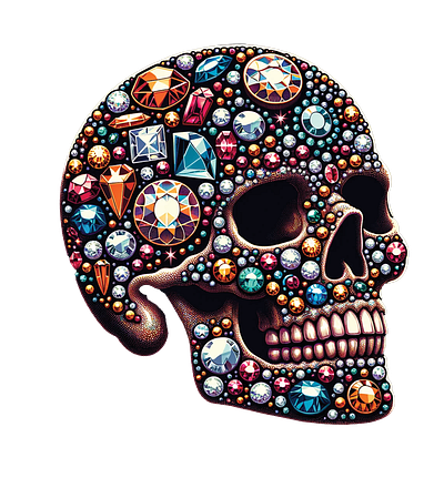 Bejeweled Skull