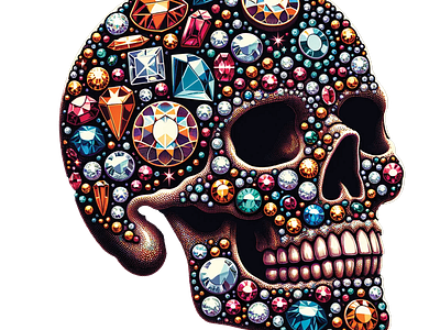 Bejeweled Skull