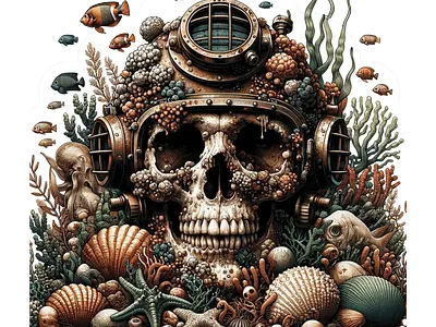 Deep Sea Diver Skull
