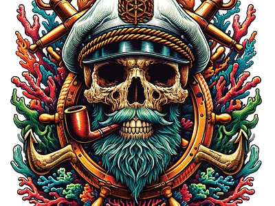 Sea Captain Skull