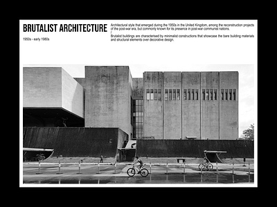 Brutalist architecture / Editorial layout, pt. 3 brutalism design figma graphic design layout poster swiss typography ui ui design user interface web web design