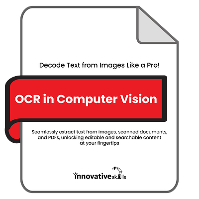 OCR in Computer Vision design graphic design illustration vector