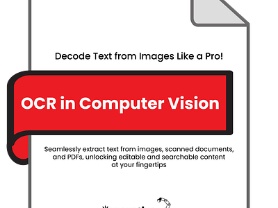 OCR in Computer Vision design graphic design illustration vector