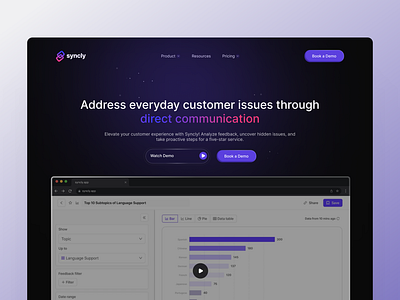 Website Redesign for Syncly App AI ai artificial intelligence design landing page ui web web design website design