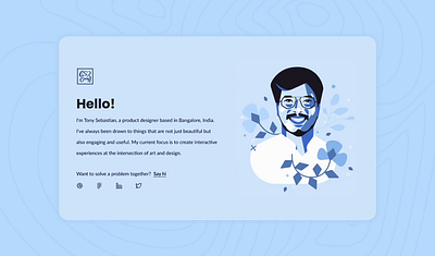 Personal website animation branding graphic design hero page landing page logo motion graphics portfolio product designer ui website