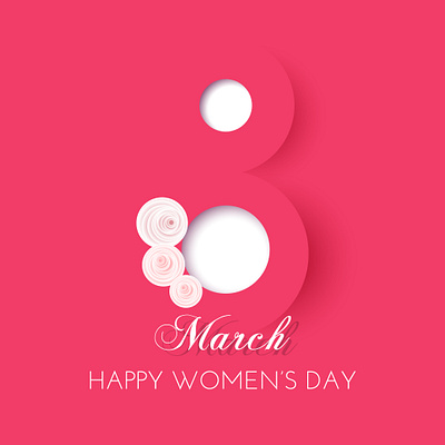 8 March greeting card, banner, social media post 8 march graphic design instagram pink post design social media vector womens day