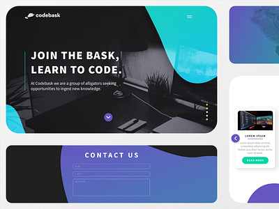 Codebask Visual Identity @matildedigital branding coding bootcamp portugal graphic design matilde digital matilde.digital ui ux youtube channel