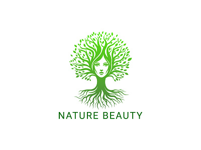 Natural Beauty Logo elegance green health luxurious natural natural beauty natural care nature beauty roots health roots logo skin care skincare top beauty top woman logo wellness woman woman beauty logo woman care logo woman roots woman skin care woman tree logo