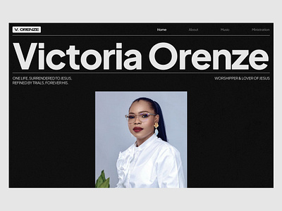 Victoria Orenze Web Exploration design landing page personal website portfolio website ui ui design uidesign uiux uiux design user experience user interface ux ux design victoria orenze web web design website design