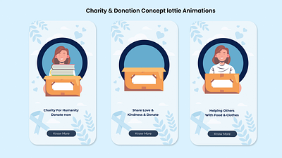 Charity & Donation App Vector Lottie Animation Concept animation books charity books donation animation books donation svg charity charity support design donation donation animations donation box donation illustrations hearts helping hand illustration lottie animation love motion graphics sharing support ux