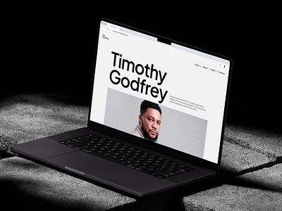 Tim Godfrey Web Exploration design landing page personal website portfolio website tim godfrey ui ui design uidesign uiux uiux design user experience user interface ux ux design web web design website design