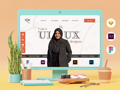 Portfolio Landing Page Design creative design portfolio ui design ui ux web app website