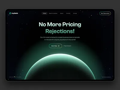 AI pricing quotes generator - Web Design hero home landing landingpage page site ui uiux ux uxui web web design web page web site webpage website