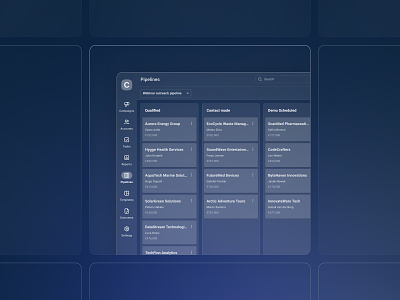 Feature cards - Sales automation app automation app cards feature cards feature glass cards feature ui features glass cards glass interface glass ui glowing cards miniamal pipeline view pipelines sales app sales automation app sales automation features sales features ui web web interface