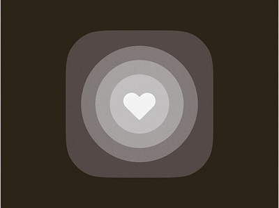 White heart! app appicon brand branding circle gradient heart icon icons ios logo love macos saas white