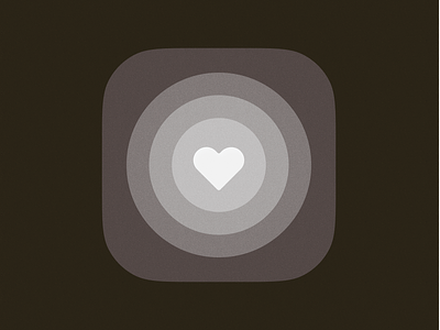 White heart! app appicon brand branding circle gradient heart icon icons ios logo love macos saas white