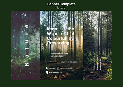 Nature Template branding design environment figma forest graphic design nature template ui uiux user experience user interface ux web design