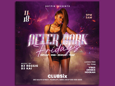 Night Club Flyer Template rnb