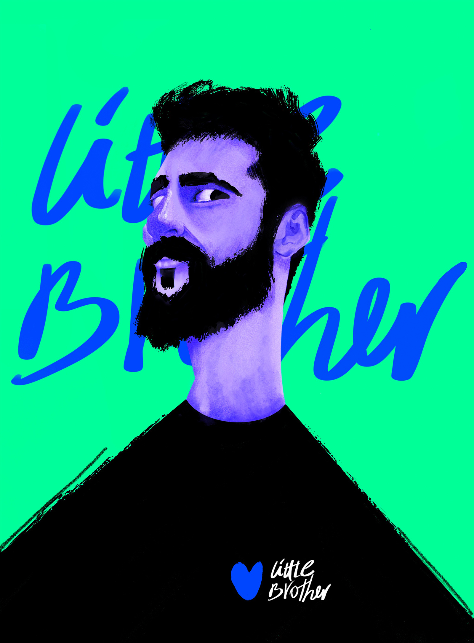 Little Brother digital painting procreate