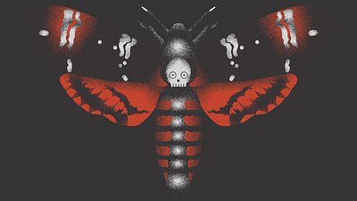 Death's Head Moth after effects animation illustration motion design motion graphics vector