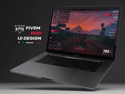 HUD Design for GTA V branding design figma grand theft auto graphic design gta illustration logo roleplay ui