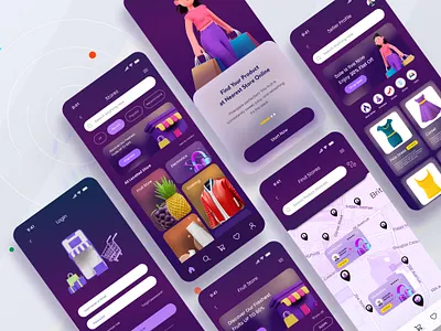 Online Shopping App Ui about app app ui branding design desktop e commerce illustration logo online app ui upwork website ui