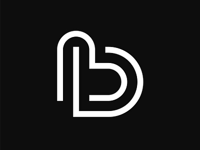 BD monogram logo bd bd logo bd mark bd monogram brand branding creative design icon identity initial letter logo mark minimalist monogram symbol typography