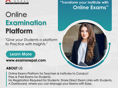 Online examination platform examsnepal examsnepal graphics design nepal online examination platform social media post
