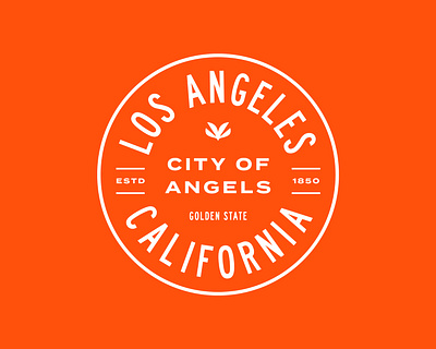 Los Angeles Badge badge branding design illustrator
