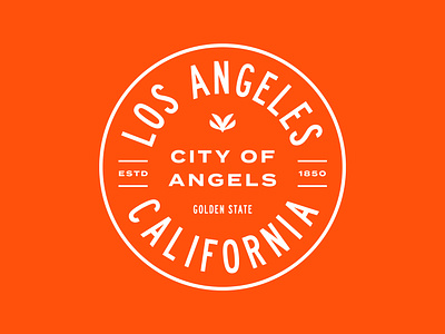 Los Angeles Badge badge branding design illustrator