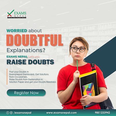 Resolve your doubts at Examsnepal adobe illustrator doubts dwork examsnepal graphic design graphicsdesign social media post