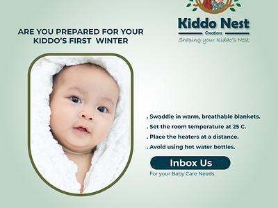 Are you prepared for your Kiddo's first winter baby care shopping design services dwork graphics design kiddonest