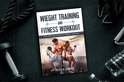 Weight Training and Fitness Workout book book art book cover book cover art book cover design book cover mockup book design creative book cover design ebook ebook cover epic bookcovers fintess book cover graphic design gym book cover kindle book cover non fiction book cover professional book cover weight training book workout book covers