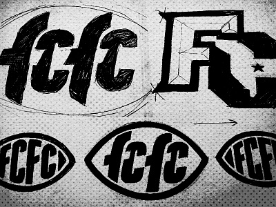 FCFC branding c camp characters design f florida football logo mark type