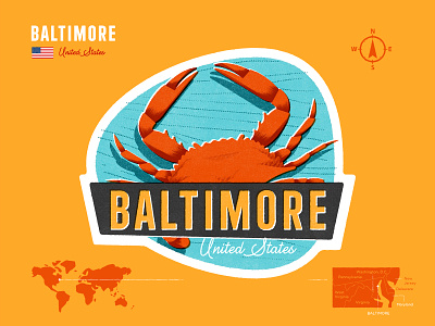 Baltimore · United States illustration