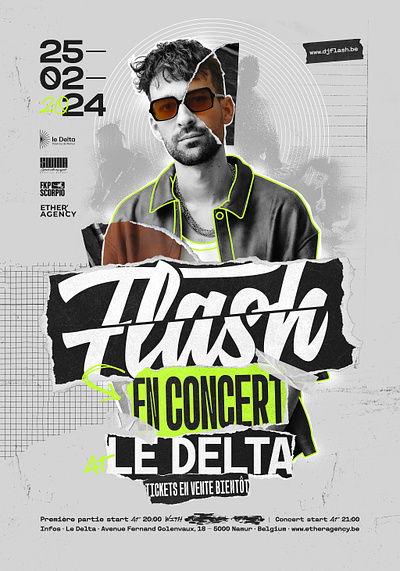 Dj Flash - Concert Poster 2024 branding graphicdesign poster poster design posters print
