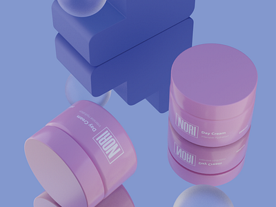 Nori Beauty | Packshot 3d 3dart 3dillustration 3dmodeling blender branding design illustration logo ui