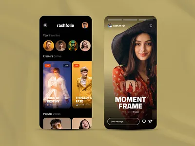 Perfomance marketing app #rashfolio perfomancemarketing rashfolio ui ux
