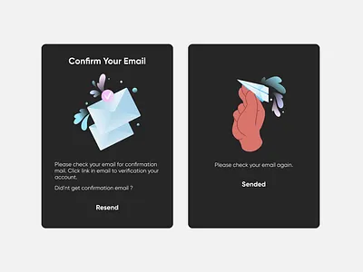 Daily UI Challenge #54 ; Confirmation Design For Mail 3d animation app branding dailyui design figma graphic design illustration logo mail motion graphics product redesign ui ux web