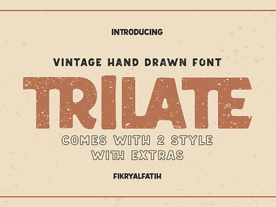 Trilate - Handdrawn Font + EXTRAS