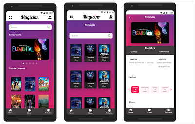 App móvil para comprar tickets de cine mobiledesign uidesign uxdesign