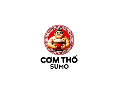 CƠM THỐ SUMO 3t branding badiing branding cơm thố sumo design graphic graphic design illustration logo logo design truong thanh thang ui vector