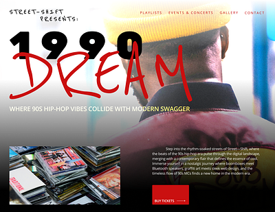 Street—Shift concept design figma hero hip hop landing page ui ui design web web design webdesign